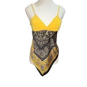 Vintage topia scarf handkerchief top